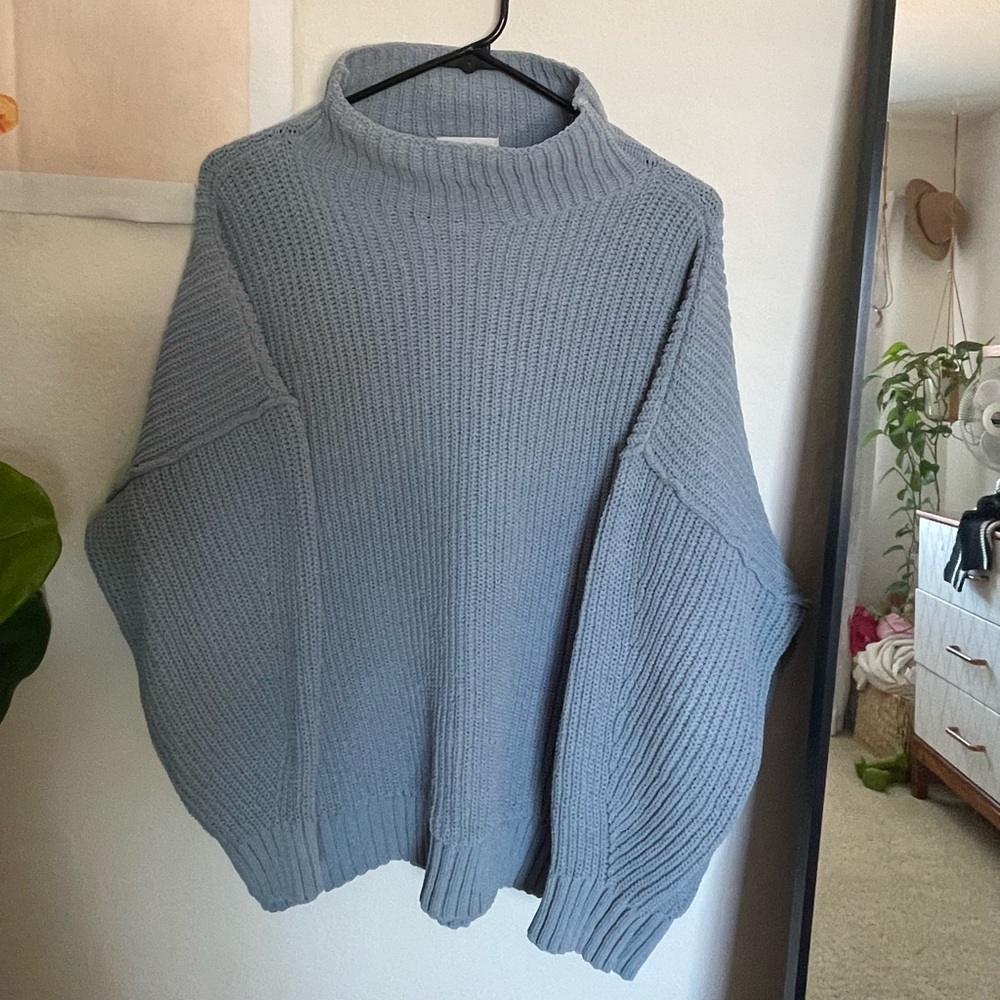 Oversized turtleneck sweater